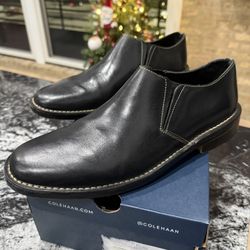 Cole Haan Men’s Leather Plain Toe Slip On Loafers Size 11M