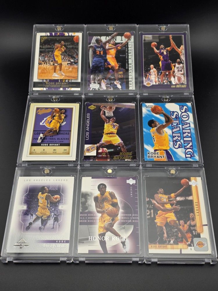 Kobe Bryant Basketball Card Lot 10
90s-2000s Inserts Fleer, Upper Deck, Topps,
Ultra Lakers #8