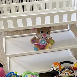 White Diaper Changing Table