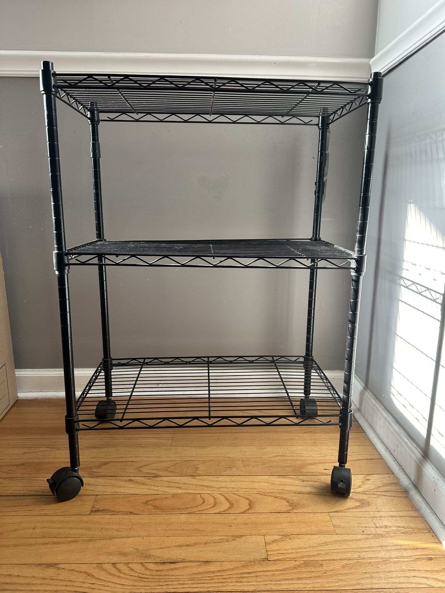 Adjustable Metal Shelving With Wheels