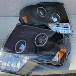 09-14 Ford F150 LED Projector Headlights Luces Calaveras Micas Faros Focos Faroles Headlamps 