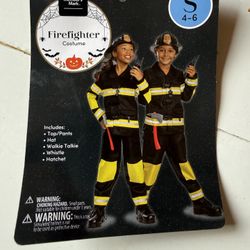 4 Year Old Firefighter Costume
