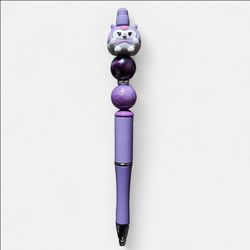 Kuromi Sanrio Purple Beaded Ballpoint Twist Pen