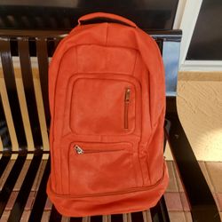 Sole Premise Carry-On Leather Travel Bag | Orange