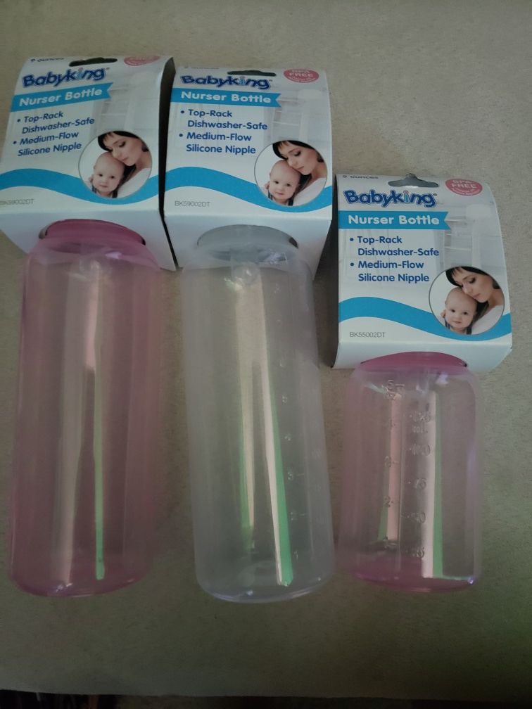 Baby wipes, bottles and baby toiletries