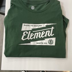 Green XXL Element Short Sleeve & vans Long Sleeve