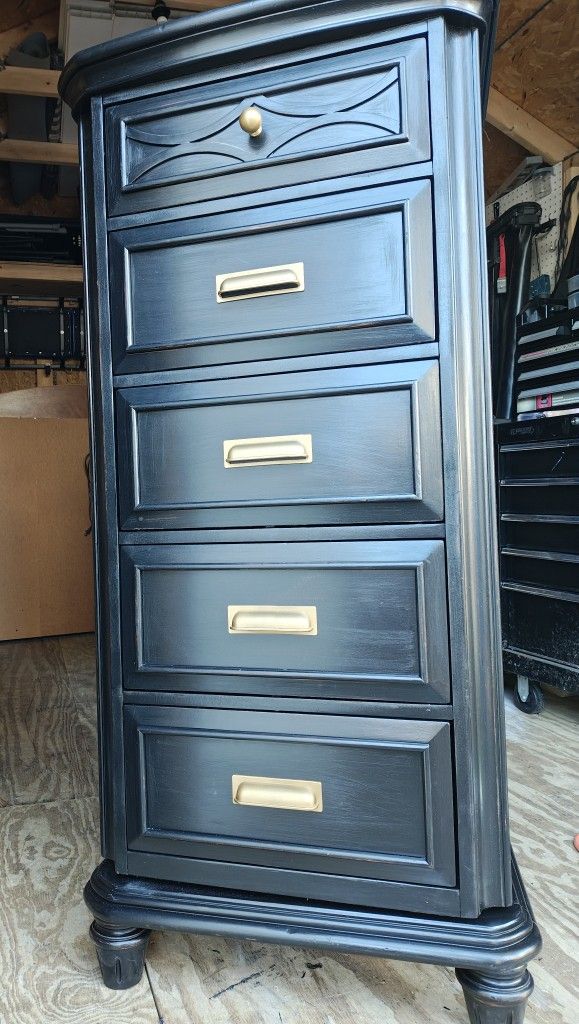 Rotating Tall Lingerie Chest with Mirror