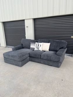 Dark Gray Sectional Couch. Delivery Available!