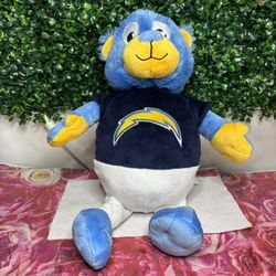NFL Reverse-A-Pals Los Angeles Chargers Bear Football Plush L.A. Blue And Gold