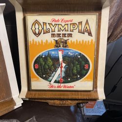 Vintage Olympia Beer Clock