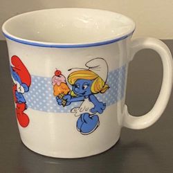 Wallace Berrie ‘82 Ceramic Smurf’s Mug