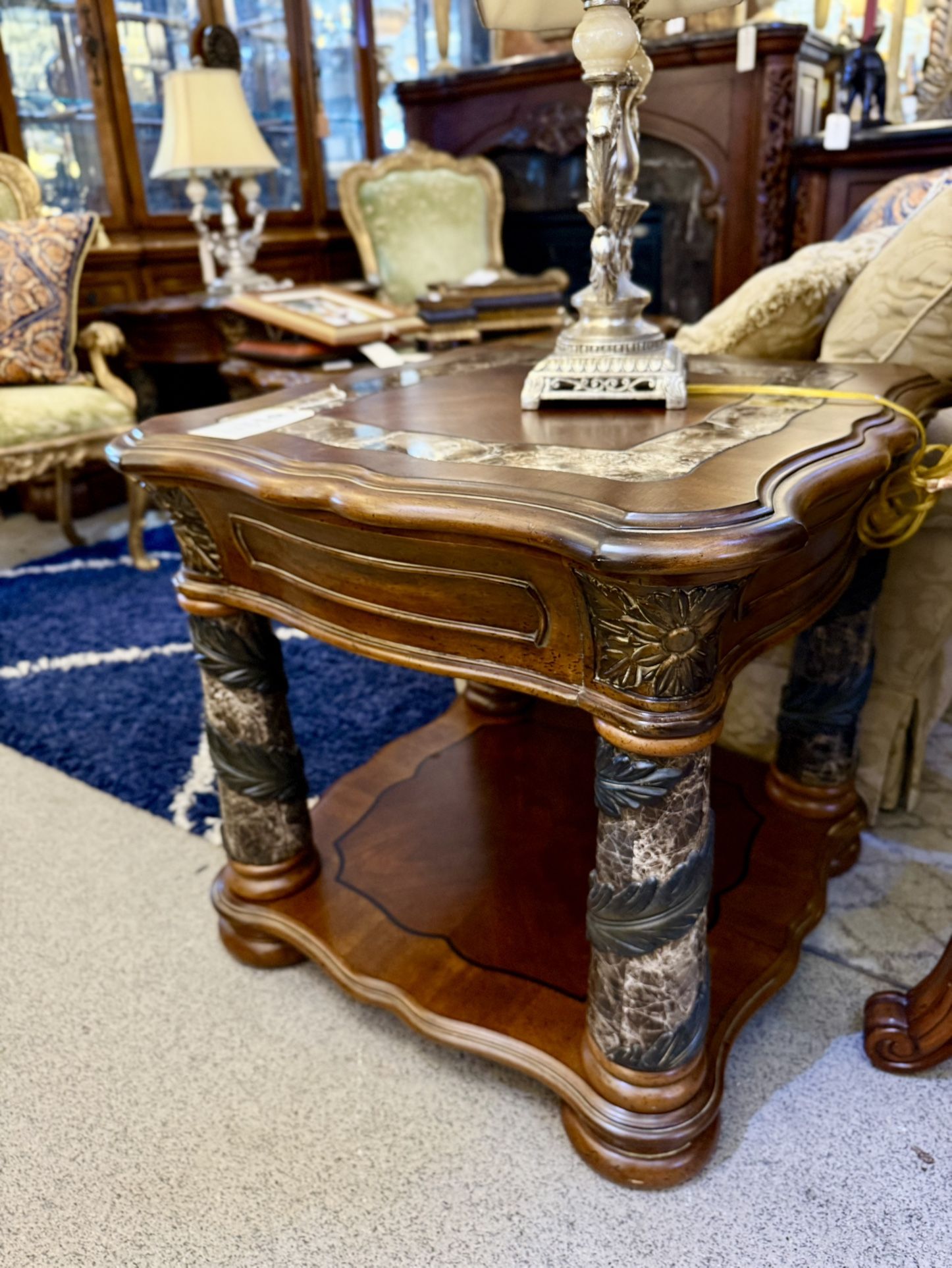 AICO By Michael Amini VILLA VALENCIA End Table