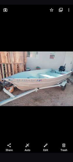 12 ft Valero aluminum boat and trailer