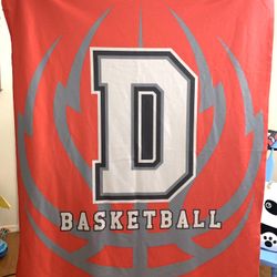 DYSART HIGHSCHOOL DEMONS BASKETBALL BLANKET / NEW