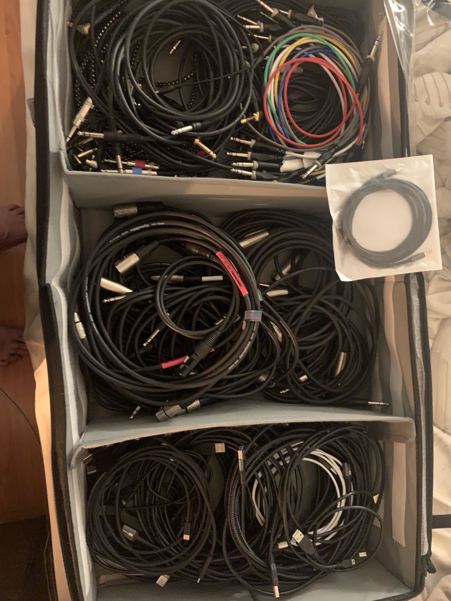 Audio cables - XLR TRS TS USB Etc..