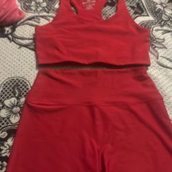 Red Workout Clothes 