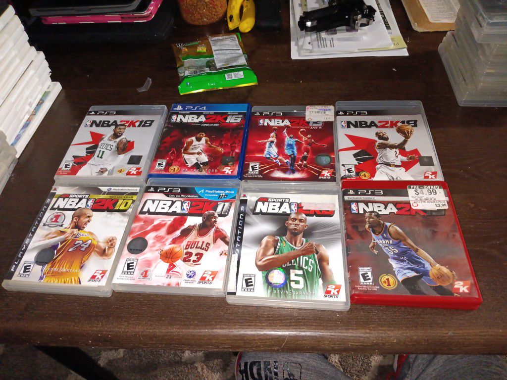 8 NBA Games For PS3 Only For 10 Dollar