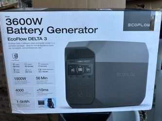 Eco flow delta 3 generator 3600w