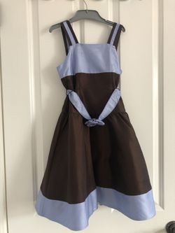 Sz 7 purple and brown dress
