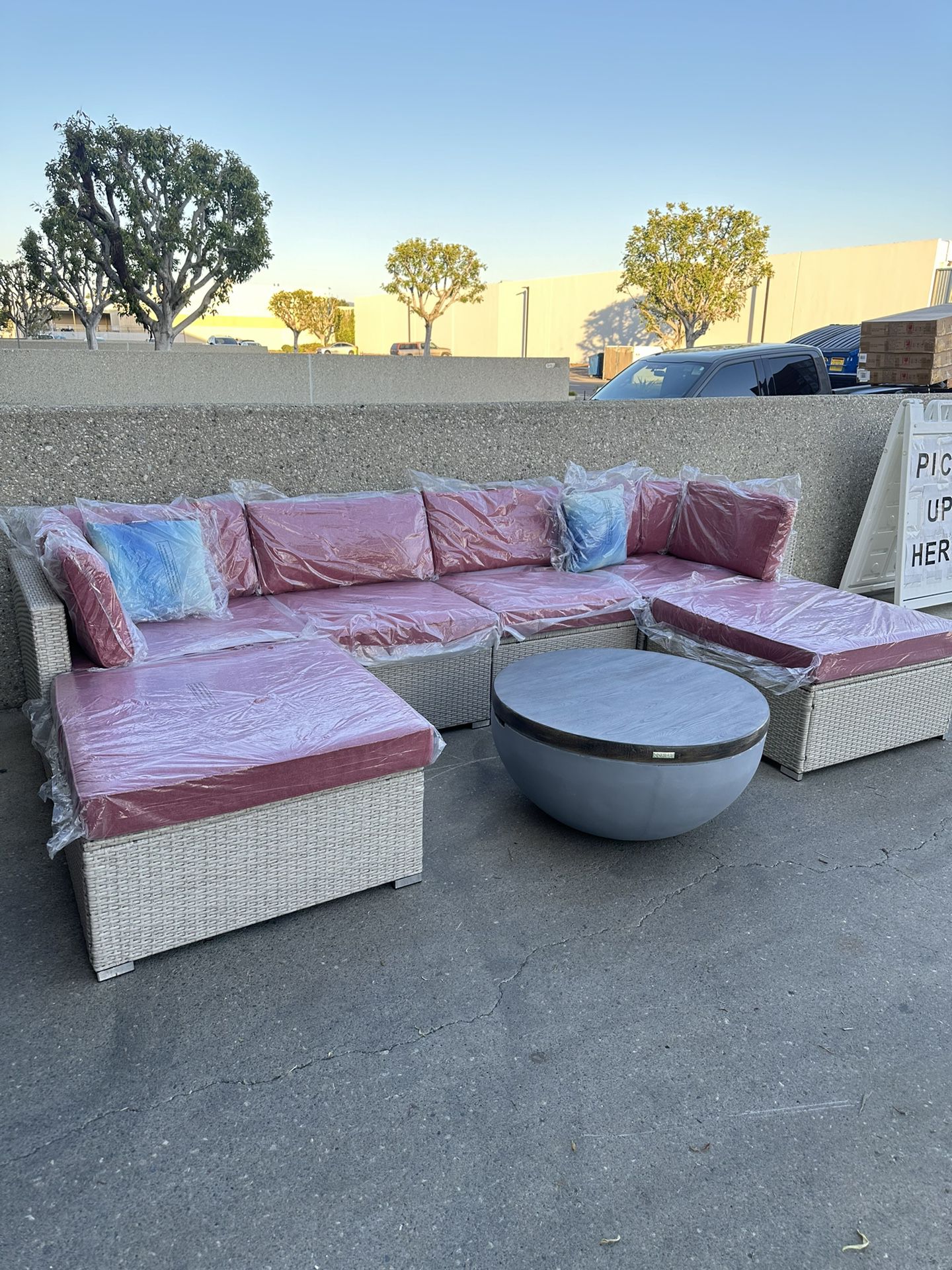 7pc Outdoor Patio Furniture Set 