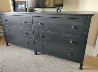 IKEA 6-Drawer Dresser Black-Brown