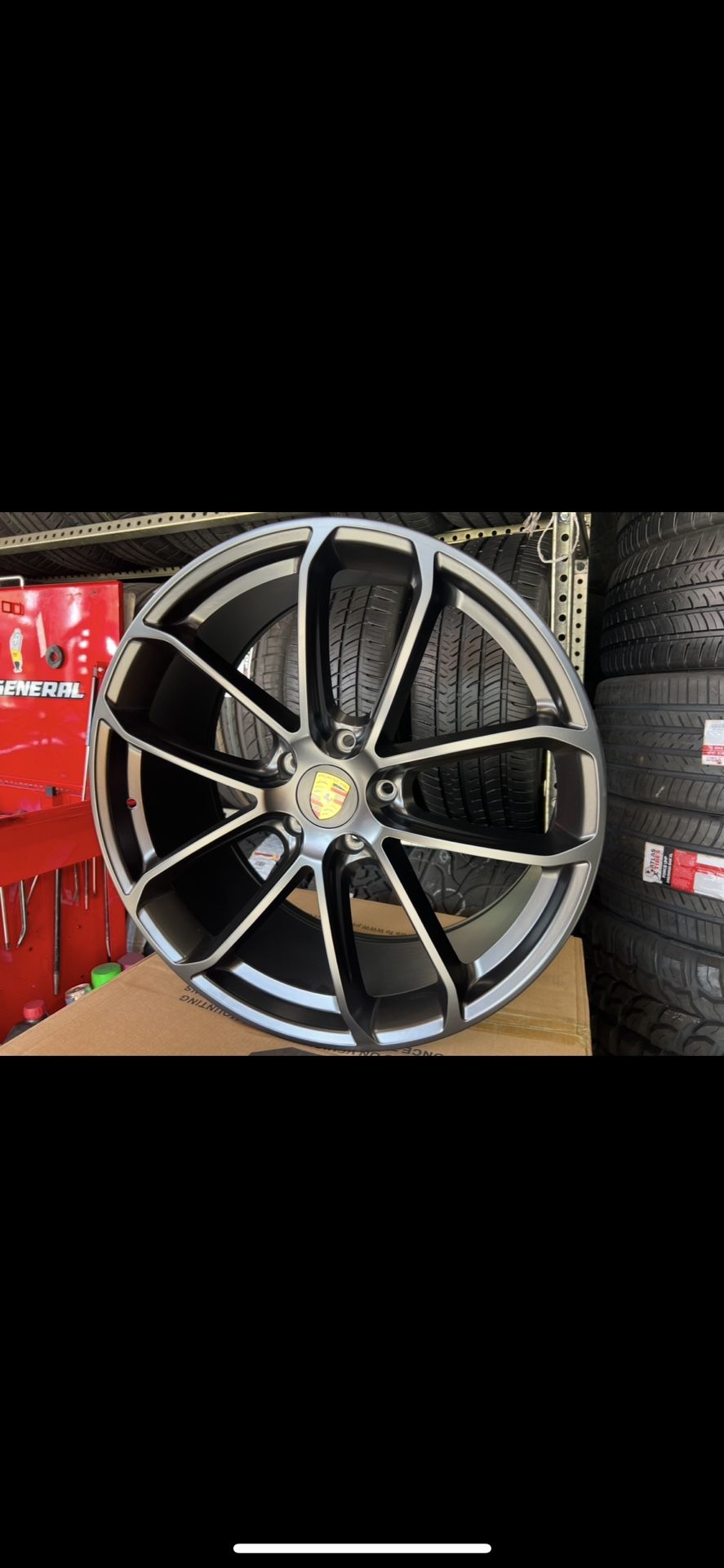 Porsche Cayenne 22” New Gt Style Blk Rims New Tires Set