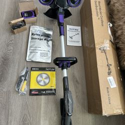 Weed Wacker Cordless, GearBrushless™, 3-in-1 Edger/Mower/Trimmer with Blade, 20V Battery Powered, 60 Min Runtime (One 4.0Ah Battery)