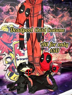 Premium Deadpool Halloween Costume Girls Boys Kid Home Decor Christmas Party Yard Sale Halloween Z