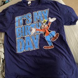 Disney Goofy Birthday Tshirt -kids Large 