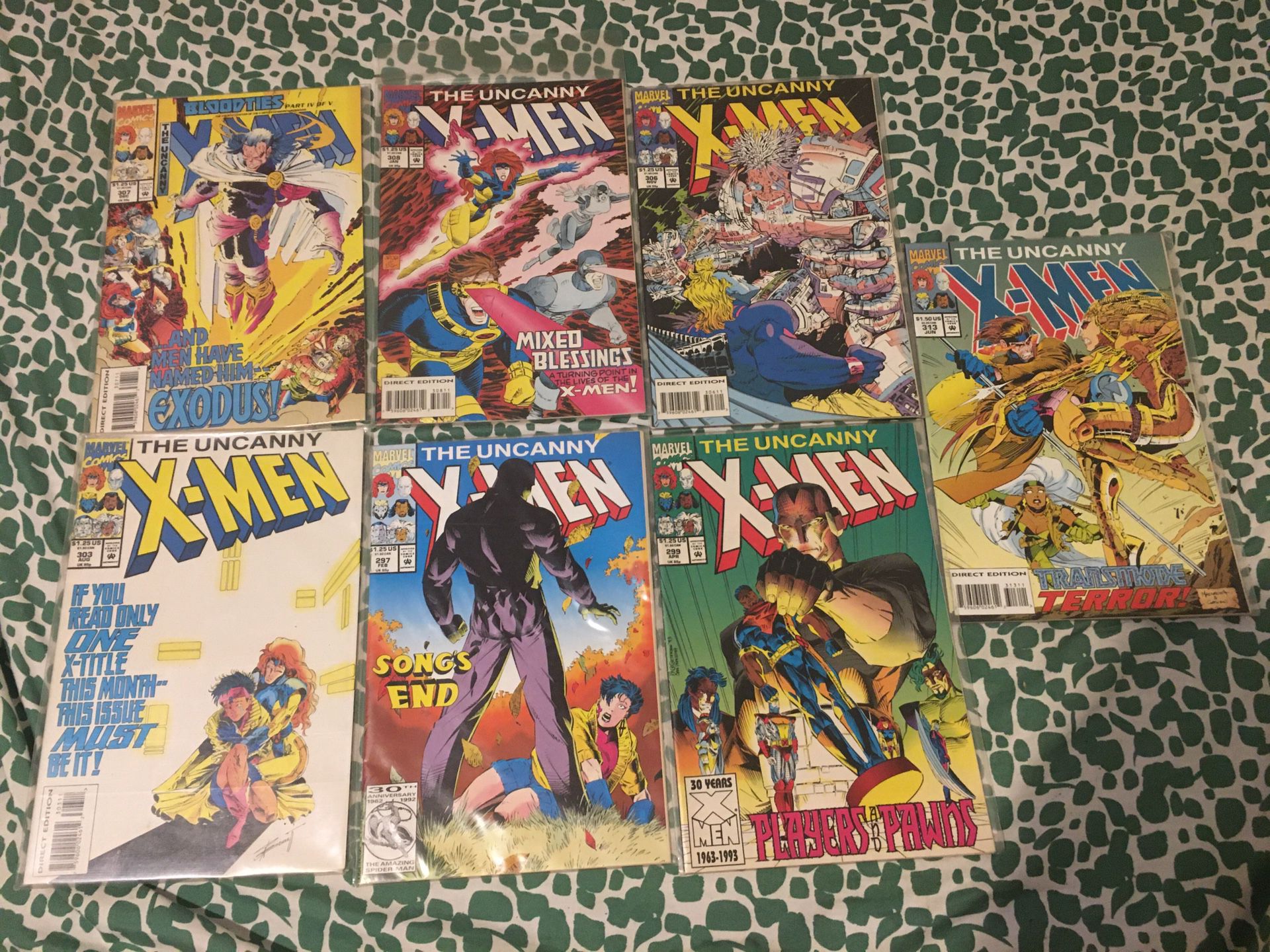 Lot Of 7 X-men 90s Comics 16.00