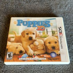 Nintendo 3DS game-Puppies 3D.     $15