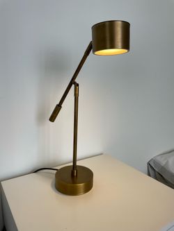 Restoration Hardware baby&child Barlow Task Desk Lamp -  Brass Gold