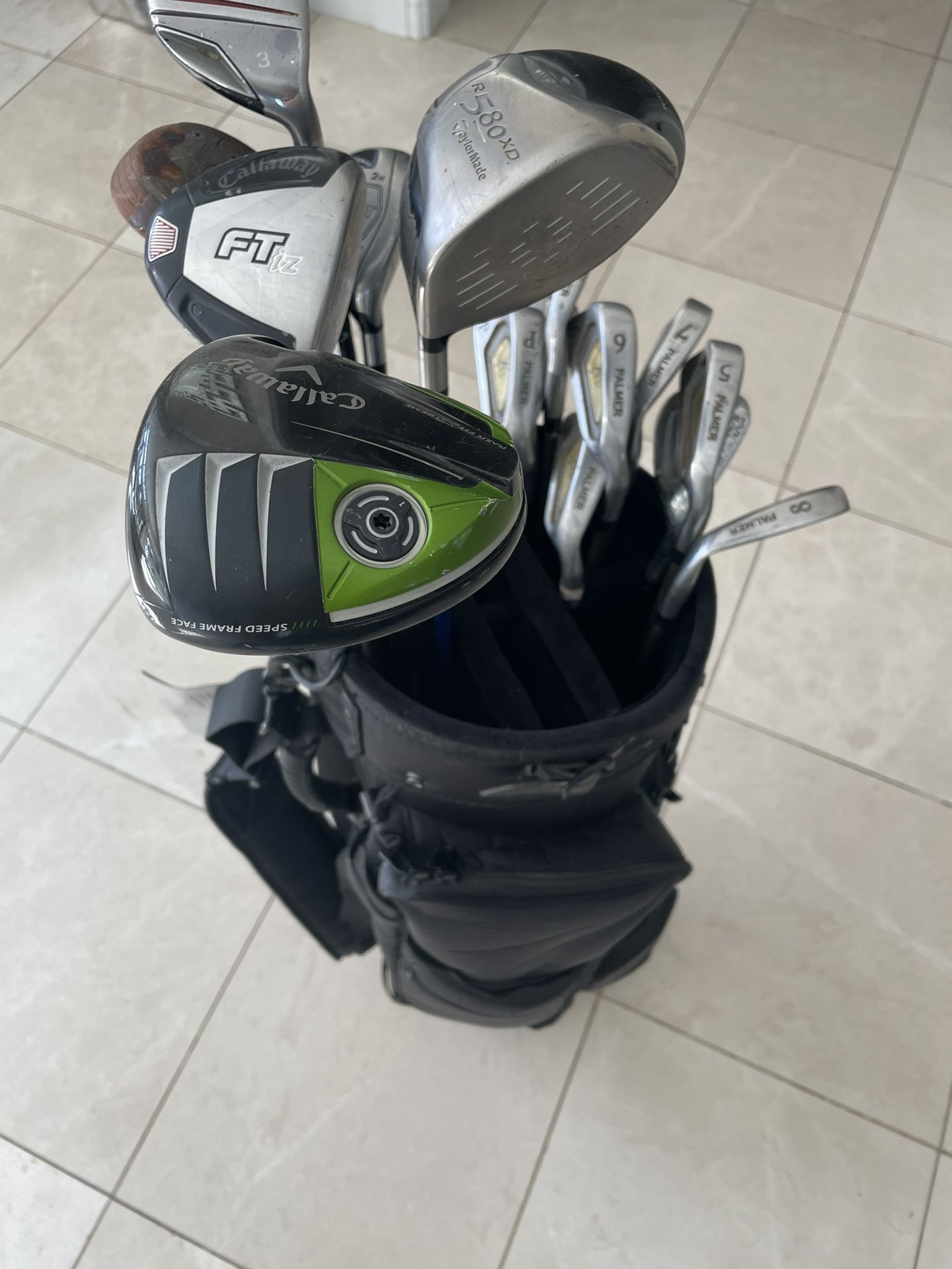 Golf Clubs and Case