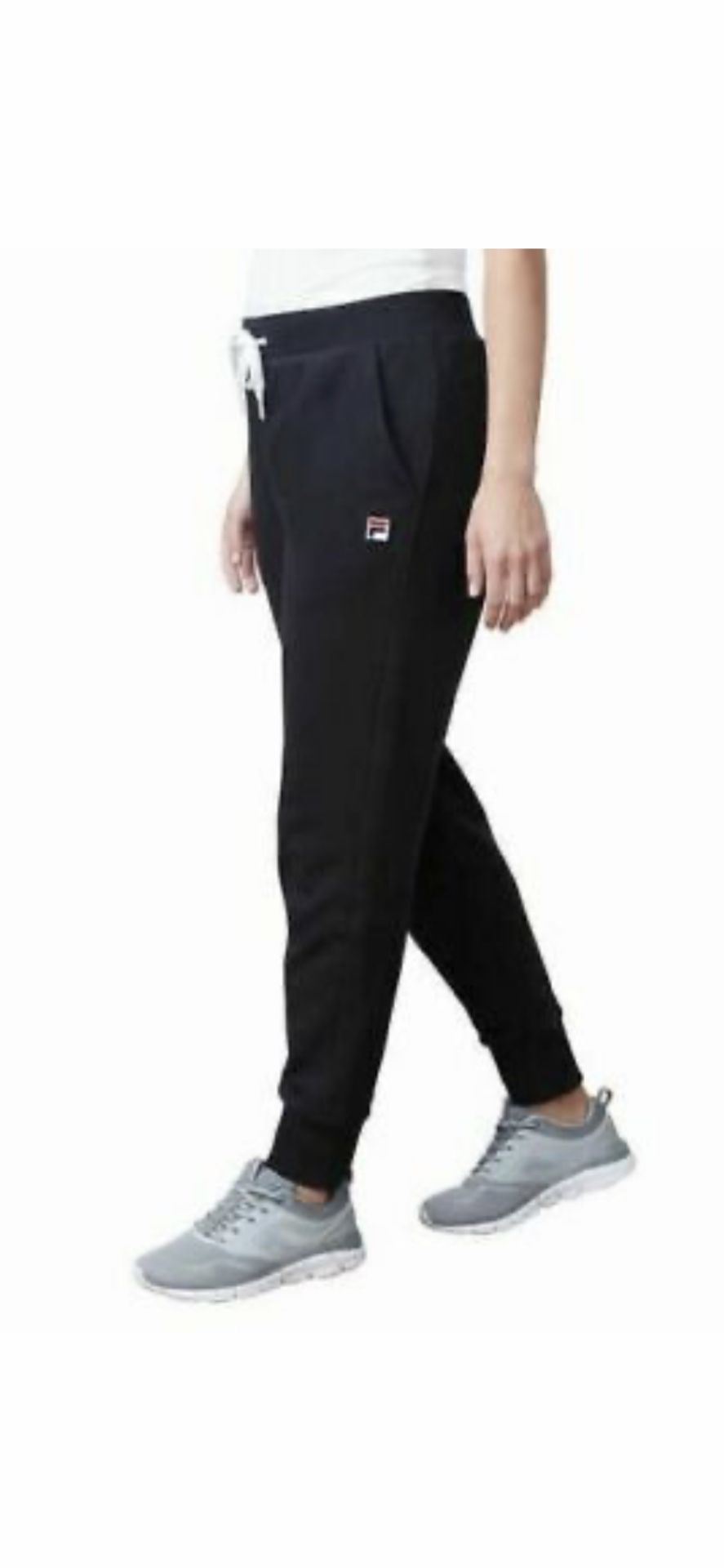 FILA (L ) LADIES FLEECE JOGGER BLACK NEW