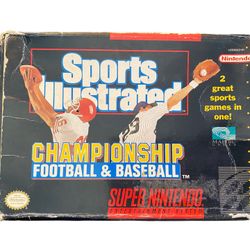 Super Nintendo Sports Illustrated Championship SNES 