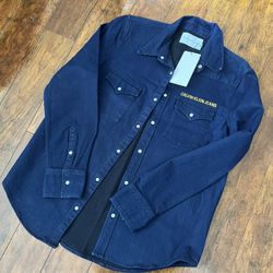 Men's CALVIN KLEIN JEANS NWT  Fashion Jean Jacket Size XL