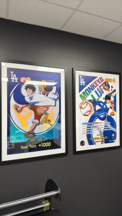 One Piece Dodger wall art Huge 28x40inch Frame