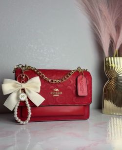 Coach Red Signature Crossbody Bag