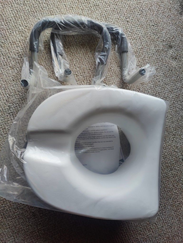 Raised Toilet Seat With Arms