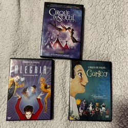 Cirque Du Soleil DVDs 