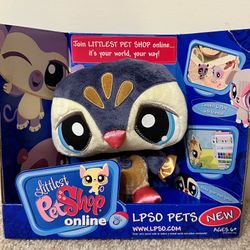 Littlest Pet Shop LPSO Online Plush Sassiest Penguin Stuffed Animal 8" New