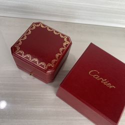 Authentic Cartier Love Ring Box And Display Case 