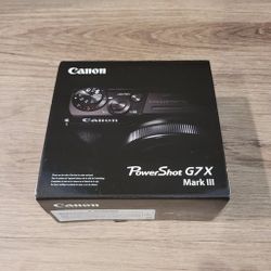 NEW Canon PowerShot G7 X Mark III