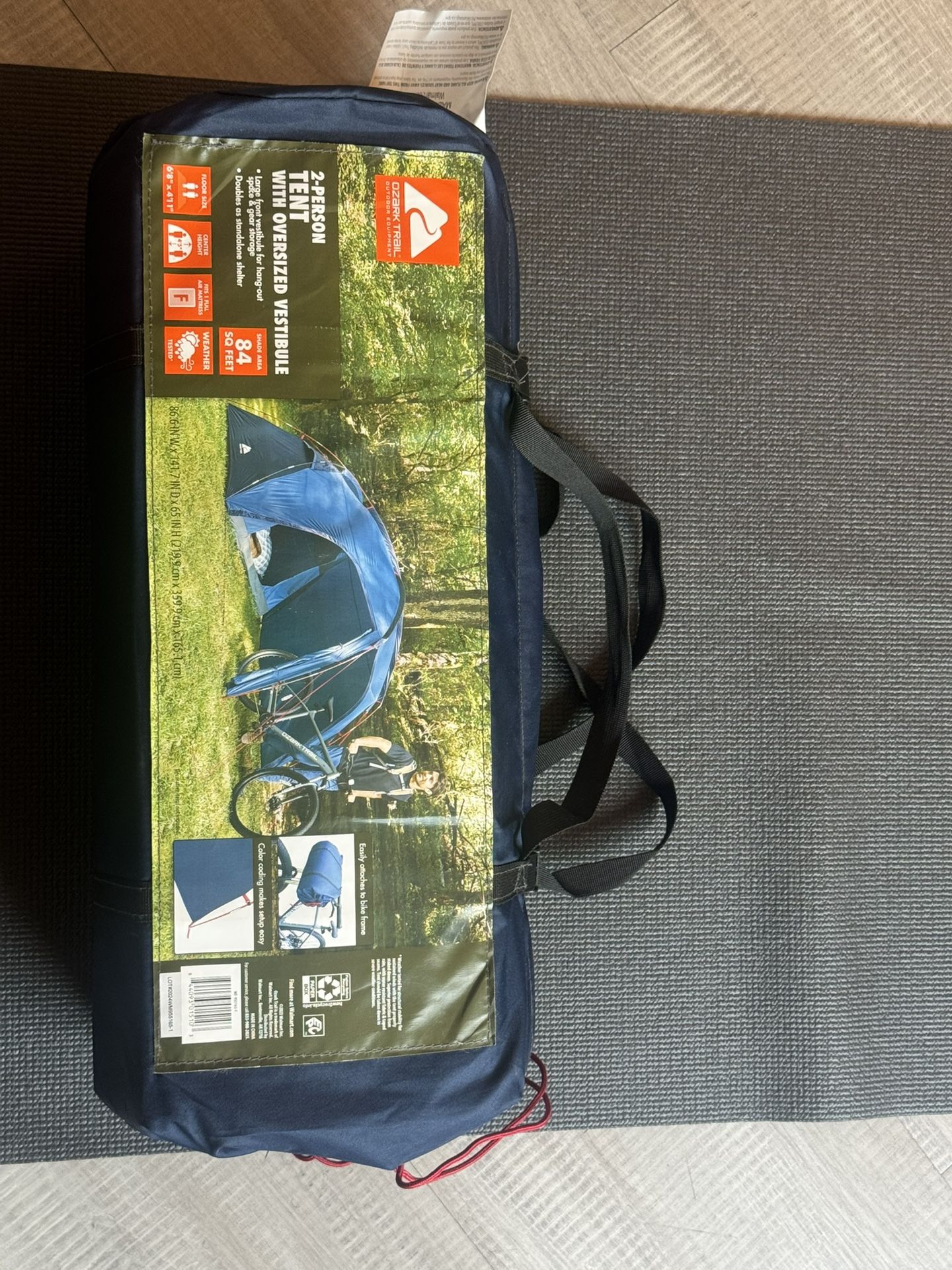 ozark trail 2 person tent with oversized vestibule