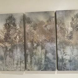 Canvas Painting River Reflection