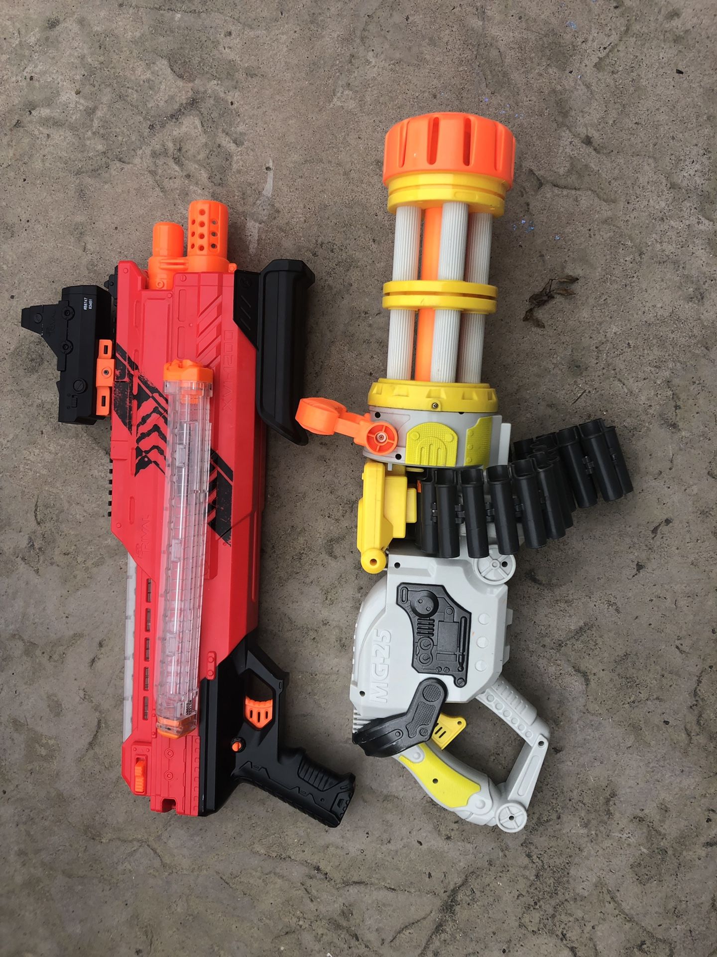 Nerf Gun Set - mini Gun, shotgun with laser sight