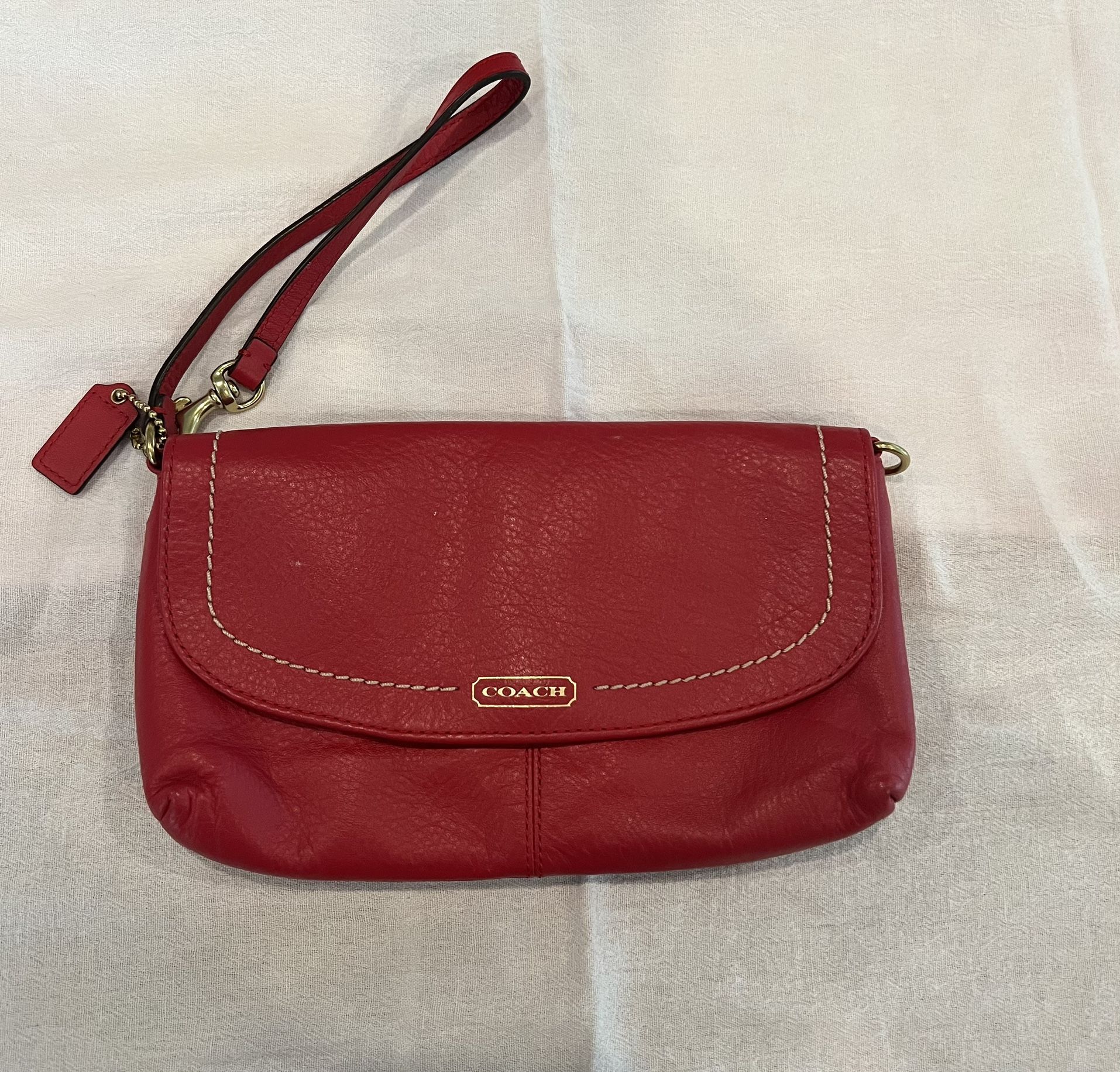 Red Coach Wristlet