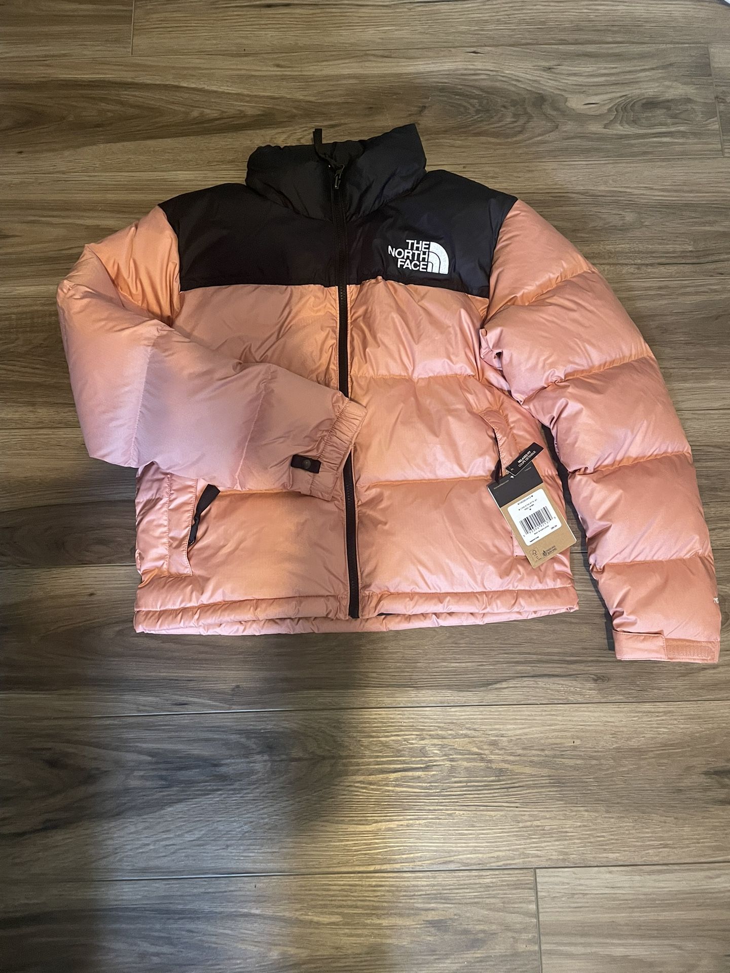 Women’s North Face 1996 Nupste Puffer Jacket Rose Pink Size Medium