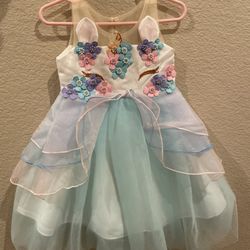 Girls Unicorn Dress 18 Months 