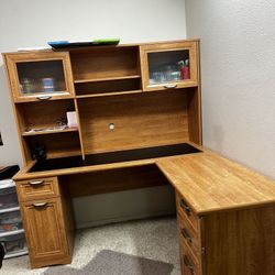 Office Desk Or Study Desk With Hutch L Shape Free